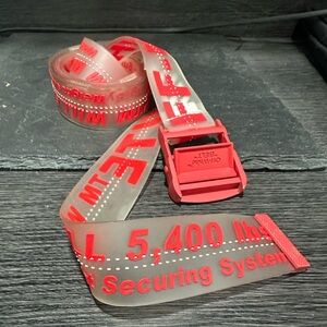 OFF-WHITE c/o VIRGIL ABLOH Rubber Industrial Belt in Red